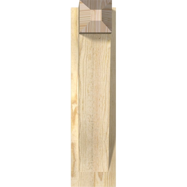 Traditional Craftsman Rough Sawn Outlooker, Douglas Fir, 6W X 12D X 24H